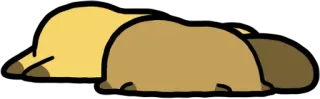😑 アニメ, 睡眠, 怠惰, 動物, 可愛い telegram sticker