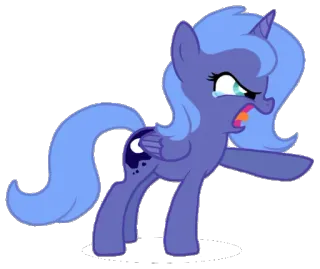 😡 Princess Luna My Little Pony Poni, Kartun, Putri, My Little Pony, Luna whatsapp sticker