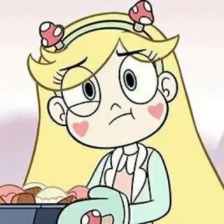 💫 Star Butterfly Star vs. the Forces of Evil Star Butterfly, Disney, dibujos animados, expresión, triste whatsapp sticker