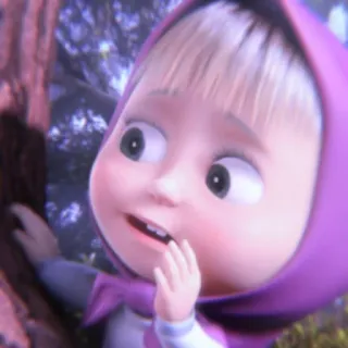 💖 Masha Masha and the Bear Cartoon, Figur, Kinder, Niedlich, Mascha, Mascha und der Bär whatsapp sticker