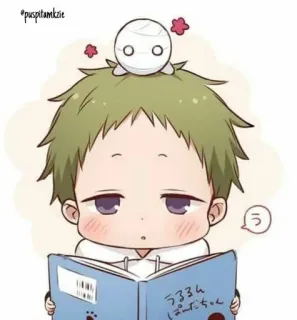 📘 ううう
ぱーだちゃ Anime, Manga, Chibi, Słodkie, Książka, Czytanie telegram sticker