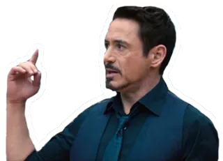 👆 Tony Stark marvel, iron man, avengers, robert downey jr, movie telegram sticker