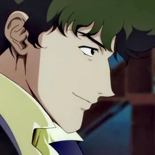 🚀 Spike Spiegel Cowboy Bebop 애니메이션, 캐릭터, 애니, 프로필, 만화 whatsapp sticker