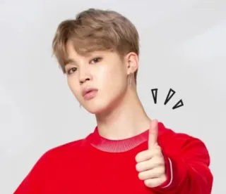 👍 Jimin Jimin, thumbs up, kpop, BTS, Korean pop telegram sticker