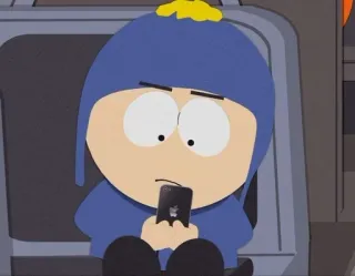 😒 Craig Tucker South Park cartoon, comedy, satire, animation telegram sticker