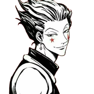 😐 Hisoka Hunter x Hunter Hisoka, Hunter x Hunter, anime, manga, character, villain telegram sticker