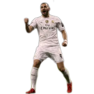 💪 Karim Benzema футбол, американский футбол, спортсмен, спорт, праздник, Реал Мадрид telegram sticker
