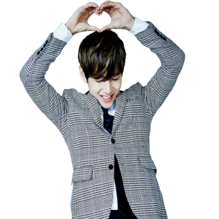 ❤️ persona, cuore, completo, uomo, kpop, amore, cuore con la mano telegram sticker