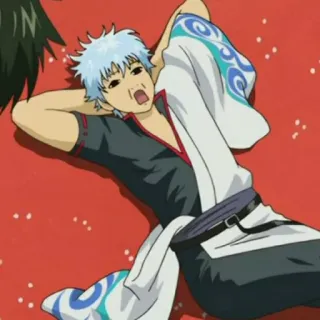 🔮 Gintoki Sakata Gintama Anime, Gintama, Gintoki Sakata, Chibi, Comedia, Personaje telegram sticker