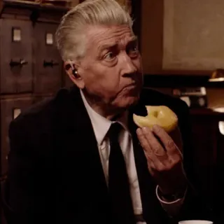 ⭐️ David Lynch David Lynch, Donut, Schauspieler, Regisseur, Twin Peaks telegram sticker