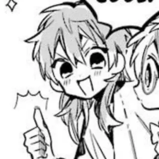 📦 COOL Anime, Manga, Daumen hoch, Cool, Figur whatsapp sticker