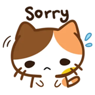😔 猫, かわいい, ステッカー, 動物, マンガ telegram sticker