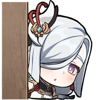 😳 Shenhe Genshin Impact Anime, Video game, Genshin Impact, Personagem, Shenhe, Sticker telegram sticker