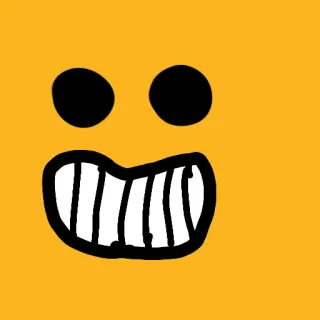 😀 smiley, desenho, simples, emoji, rosto, sorriso telegram sticker