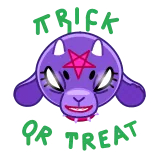 😈 FUCK SATAN Satan, Ziege, Anstößig, Religion, Cartoon, Aufkleber whatsapp sticker