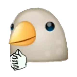 🐦 bird, meme, thinking, planning telegram sticker