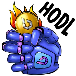 💰 HODL! Kryptowährung, Bitcoin, Finanzen, Investment, Meme, Digitale Währung, Krypto whatsapp sticker