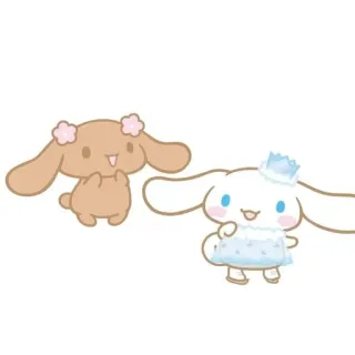 🌟 Cartoon, Kawaii, Süß, Hase, Cinnamoroll, Sanrio telegram sticker