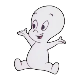 👻 Casper Casper the Friendly Ghost, ghost, cartoon, friendly, cute, character telegram sticker