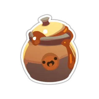 🍯 slime, video game, honey, cute, cartoon, slime rancher telegram sticker