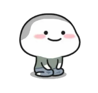☁ süß, Blob, Kawaii, Cartoon, simpel, Chibi telegram sticker