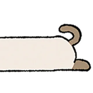 😺 gato, animal, deitado, siamês, rabo telegram sticker