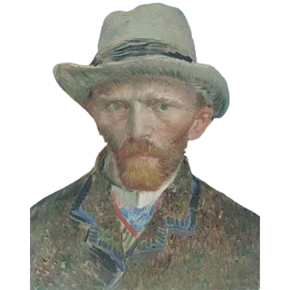 👩‍🎨 Vincent van Gogh 미술, 회화, 초상화, 예술가, 반 고흐, 후기 인상주의, 화가 telegram sticker