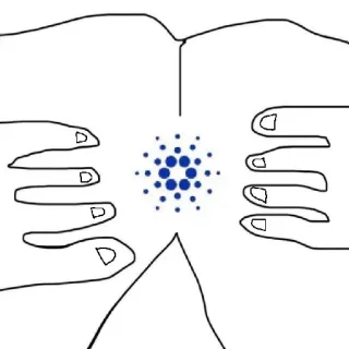 🔹 ada, cripto, cardano, criptomoneda, moneda whatsapp sticker