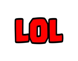 ❤ LOL ridere, slang internet, meme, lol telegram sticker