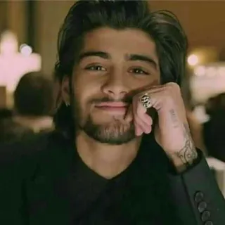 🔦 Zayn Malik Zayn Malik, zanger, One Direction, beroemdheid, man, portret telegram sticker