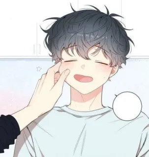 ✨ การ์ตูน, อนิเมะ, มีความสุข, น่ารัก, เด็กผู้ชาย telegram sticker