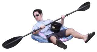 🛥 Filthy Frank Filthy Frank, каяк, комедия, YouTube, мем whatsapp sticker