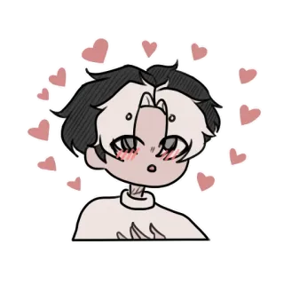 🥰 Dibujos animados, Anime, Corazones, Amor, Lindo, Kawaii, Pegatina whatsapp sticker