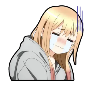 😓 อนิเมะ, การ์ตูน, ตัวละคร, น่ารัก, ผู้หญิง, เศร้า, ร้องไห้ telegram sticker