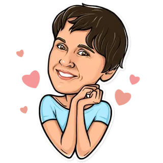 🙏 cartoon, woman, character, sticker, portrait telegram sticker