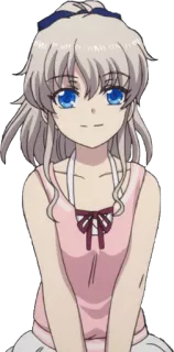 🙂 Nao Tomori Charlotte anime, garota, Nao Tomori, Charlotte telegram sticker