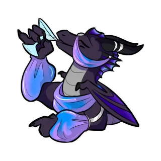 🍸 dragão, animal, fantasia, roxo, fofo, adesivo telegram sticker