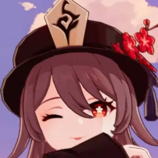😜 Hu Tao Genshin Impact Anime, Jeu, Genshin Impact, Hu Tao, Personnage, Waifu telegram sticker