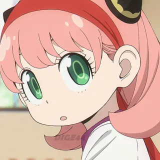 ❔ Anya Forger Spy × Family Anime, Spy x Family, Anya Forger, Cartone animato, Carino, Bambino telegram sticker
