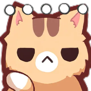 🤫 кот, милый, стикер, эмодзи telegram sticker