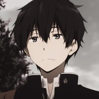 ☁ Anime, Chico, Personaje, Adolescente, Retrato whatsapp sticker