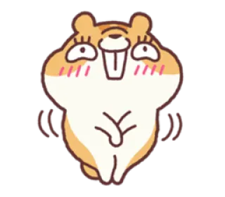 ☺️ 动物, 仓鼠, 可爱, 搞笑, 卡通, 贴纸 telegram sticker