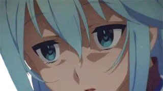 😨 Aqua Konosuba Anime, Konosuba, Aqua, Karakter, Stiker telegram sticker