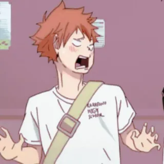 🏐 Hinata Shoyo Haikyu!! KARASUNO HIGH SCHOOL Anime, Haikyu!!, Karasuno, Hinata Shoyo, Volley-ball, Anime Sportif, Lycée whatsapp sticker