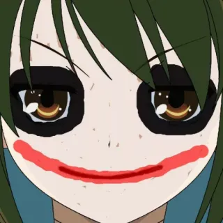 🤡 Joker Anime, Joker, Riasan, Penjahat, DC Comics telegram sticker