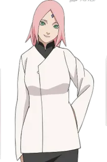 👚 Sakura Haruno Naruto anime, manga, Sakura, Naruto, female, ninja, medical ninja whatsapp sticker