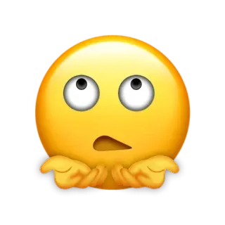 🤲 Emoji, Hochschauen, Hände, Unsicher, Zweifelhaft, Verwirrt telegram sticker