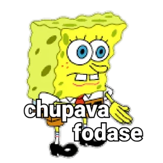 🍼 Spongebob chupava fodase spongebob, cartoon, meme, offensive telegram sticker