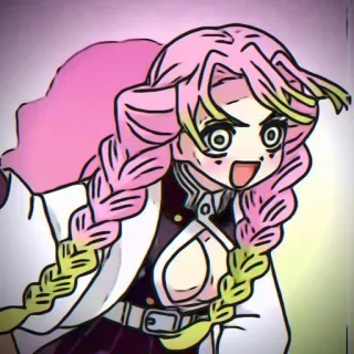 🍡 Mitsuri Kanroji Demon Slayer anime, demon slayer, mitsuri, kanroji, love hashira telegram sticker