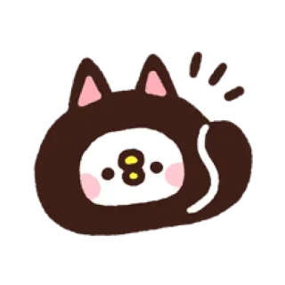 🐱 Katze, niedlich, Tier, Aufkleber, Cartoon, kawaii telegram sticker